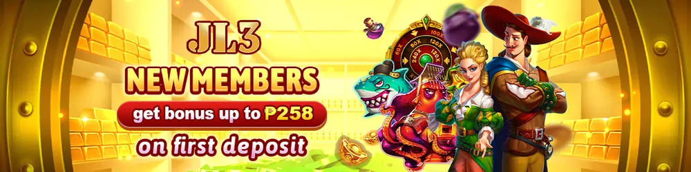 jl3 casino new members get bonus up to P258 on first deposit!